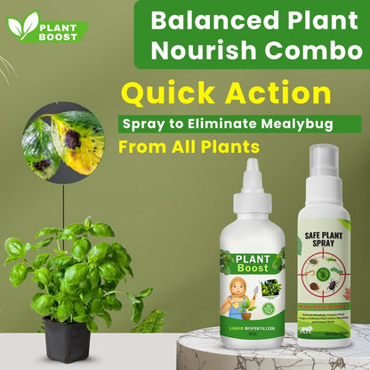 Natural Plant Care Combo -  Plant Boost with Safe Plant Sprays